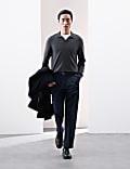 Pure Extra Fine Merino Wool Knitted Polo Shirt