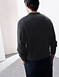 Pure Extra Fine Merino Wool Knitted Polo Shirt