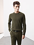 Pure Extra Fine Merino Wool Crew Neck Jumper