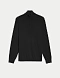 Pure Extra Fine Merino Wool Half Zip Jumper