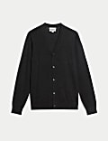 Pure Extra Fine Merino Wool V-Neck Cardigan