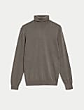 Pure Extra Fine Merino Wool Roll Neck Jumper