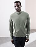 Pure Extra Fine Merino Wool Zip Up Jumper