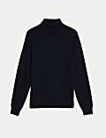Pure Cashmere Roll Neck Jumper