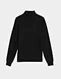 Pure Cashmere Roll Neck Jumper