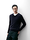 Pure Cashmere V-Neck Jumper