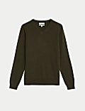 Pure Cashmere V-Neck Jumper