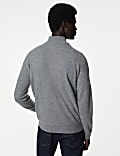 Pure Cashmere Half Zip Jumper