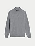 Pure Cashmere Half Zip Jumper