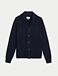 Pure Cashmere Shawl Collar Cardigan