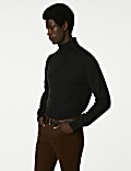 Pure Cashmere Roll Neck Jumper