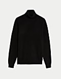 Pure Cashmere Roll Neck Jumper