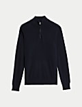 Pure Cashmere Half Zip Jumper