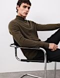 Pure Cashmere Half Zip Jumper