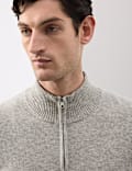 Pure Cashmere Half Zip Jumper