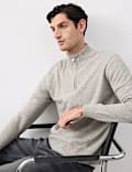 Pure Cashmere Half Zip Jumper