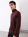 Pure Cashmere Half Zip Jumper