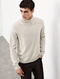 Pure Cashmere Roll Neck Jumper