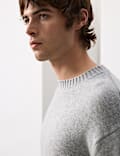 Cashmere and Wool Blend Crew Neck Jumper