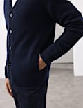 Cashmere Wool Blend Heavy Knit Cardigan