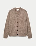 Cashmere Wool Blend Heavy Knit Cardigan