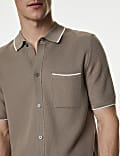 Cotton Rich Short Sleeve Knitted Polo Shirt