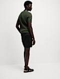 Cotton Rich Textured Knitted Polo Shirt