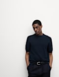 Cotton Rich Textured T-Shirt