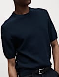 Cotton Rich Textured Knitted T-Shirt