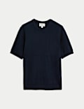 Cotton Rich Textured T-Shirt