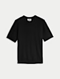 Cotton Rich Textured T-Shirt