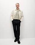 Cotton Rich Striped Knitted T-Shirt