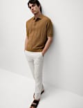 Pure Cotton Relaxed Fit Stich Polo 