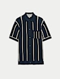 Polo de punto de rayas 100&nbsp;% algodón