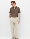 Mercerised Cotton Knitted Polo Shirt