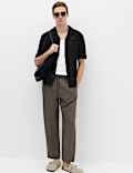 Cotton Rich Button Through Knitted Polo Shirt