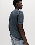 Pure Cotton Garment Dyed Knitted T-Shirt