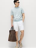 Cotton Rich Striped Knitted T-Shirt