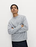 Lambswool Blend Chunky Crew Neck Jumper