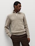 Lambswool Blend Half Zip Jumper