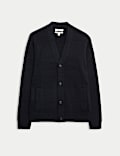 Lambswool Blend V-Neck Cardigan 