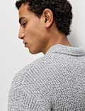 Lambswool Blend Knitted Polo Shirt