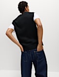 Lambswool Blend V-Neck Knitted Vest