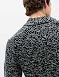 Lambswool Blend Regular Fit Half Zip Jumper