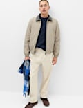 Cable Crew Neck Jumper with Wool