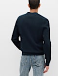 Cotton Rich Shawl Neck Ribbed Cardigan