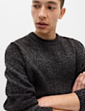 Relaxed Ombre Crew Neck Jumper with Wool