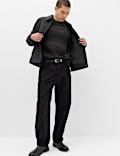 Relaxed Ombre Crew Neck Jumper with Wool