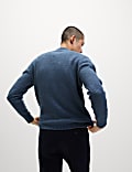 Pull ultra-doux &agrave; col rond avec laine