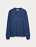 Supersoft Ribbed Crew Neck Jumper with Wool